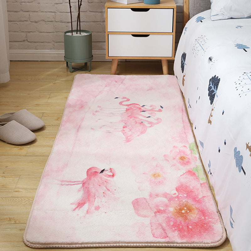 BowLift | Children's Room Rug Multicolored Animal Sketches Rug Cotton Machine Washable Rug