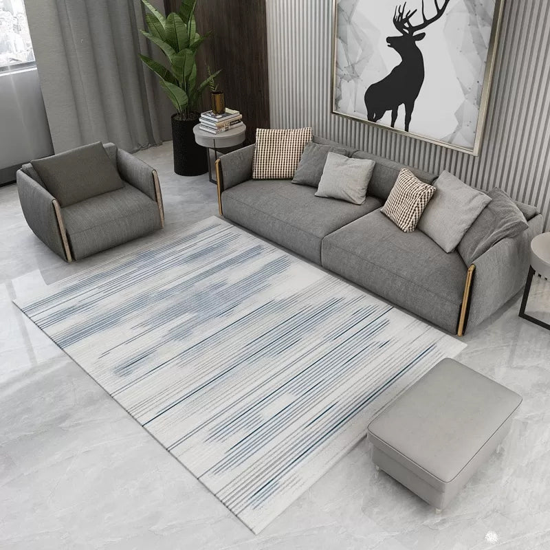 BowLift | Contemporary Abstract Pattern Carpet Multicolor Polypropylene Carpet Non-Slip Pet Friendly Stain Resistant Carpet for Large Room