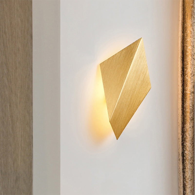 BowLift | Metallic geometric wall-mounted light postmodern 1 light black/gray/white wall lamp fixture