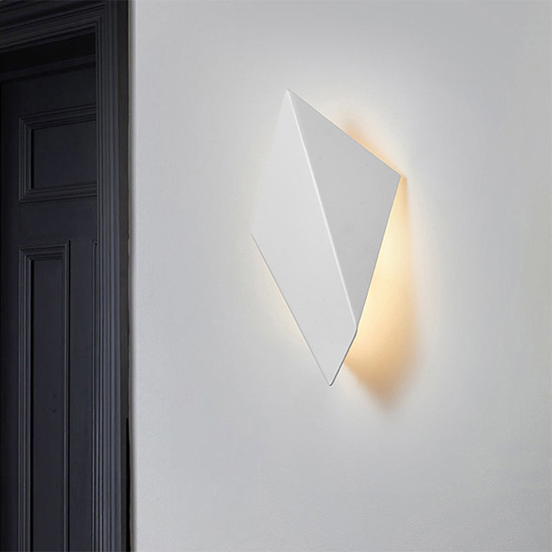 BowLift | Metallic geometric wall-mounted light postmodern 1 light black/gray/white wall lamp fixture