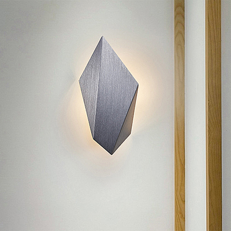 BowLift | Metallic geometric wall-mounted light postmodern 1 light black/gray/white wall lamp fixture