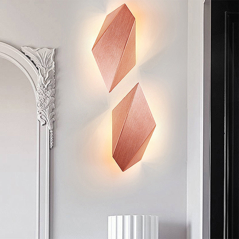 BowLift | Metallic geometric wall-mounted light postmodern 1 light black/gray/white wall lamp fixture