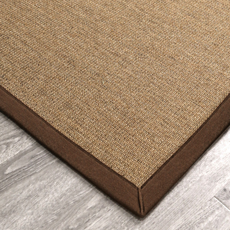 BowLift | Multicolor Plain Mat Rug Sisal Woven Lodge Rug Non-Slip Backing Stain Resistant Machine Washable Area Carpet for Room