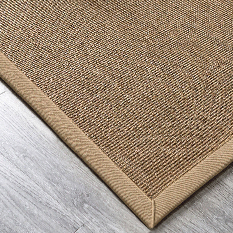 BowLift | Multicolor Plain Mat Rug Sisal Woven Lodge Rug Non-Slip Backing Stain Resistant Machine Washable Area Carpet for Room