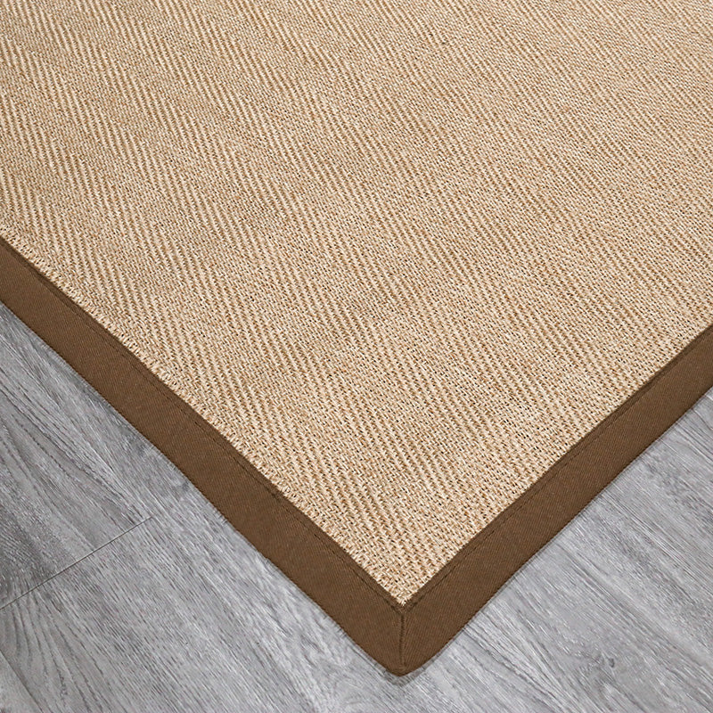BowLift | Multicolor Plain Mat Rug Sisal Woven Lodge Rug Non-Slip Backing Stain Resistant Machine Washable Area Carpet for Room