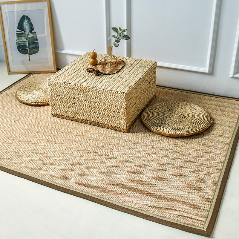 BowLift | Japanese Style Rustic Carpet Multicolored Simple Carpet Washable Stain Resistant Non-Slip Underlay Carpet for Bedroom