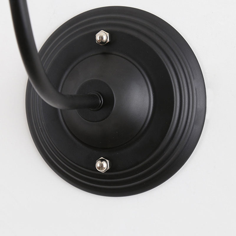 BowLift | Metal Cylinder/Hexagonal Engaged Wall Lamp Farm 1 Lamp Restaurant Wall Mount Fixture in Black