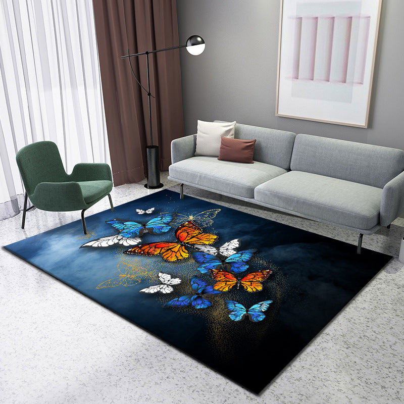 BowLift | Enchanting 3D Natural Scene Rug Multicolor Asian Rug Synthetic Pet Friendly Stain Resistant Nonslip Back Rug for Living Room