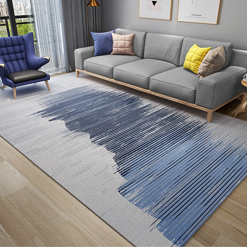 BowLift | Cyberpunk Abstract Lines Print Rug Multi-Color Polypropylene Rug Stain Resistant Anti-Slip Pet Friendly Carpet for Home