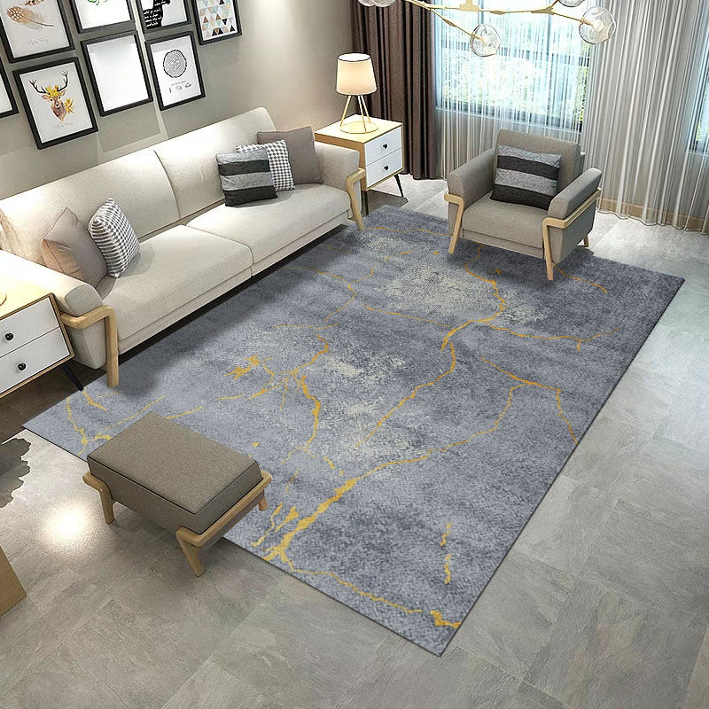 BowLift | Retro Multicolor Abstract Carpet Polypropylene Industrial Area Carpet Stain Resistant Non-Slip Pet Friendly Carpet for Guest Room