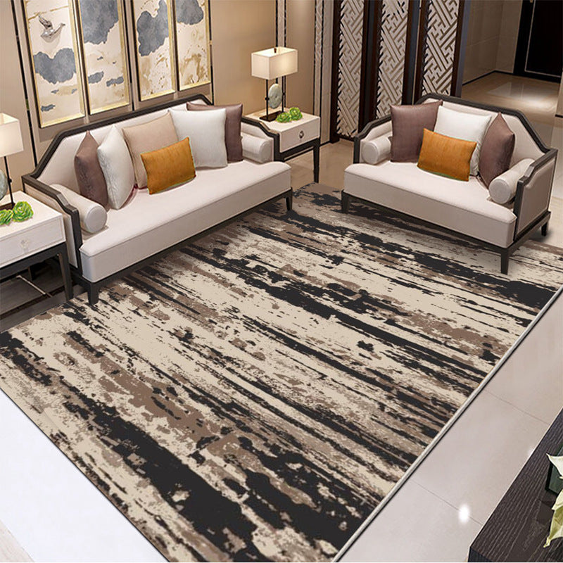 BowLift | Classic Industrial Design Rug Multicolored Postmodernism Rug Stain Resistant Pet Friendly Non-Slip Rug for Room