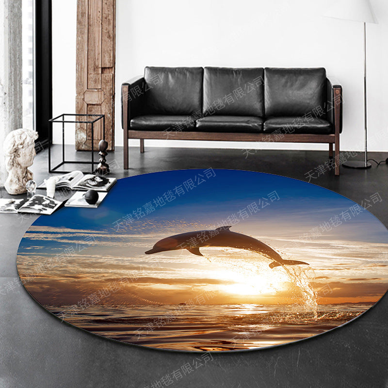 BowLift | Modern 3D Anime Pattern Carpet Multicolored Polypropylene Carpet Non-Slip Back Machine Washable Pet-Friendly Carpet for the Children's Room