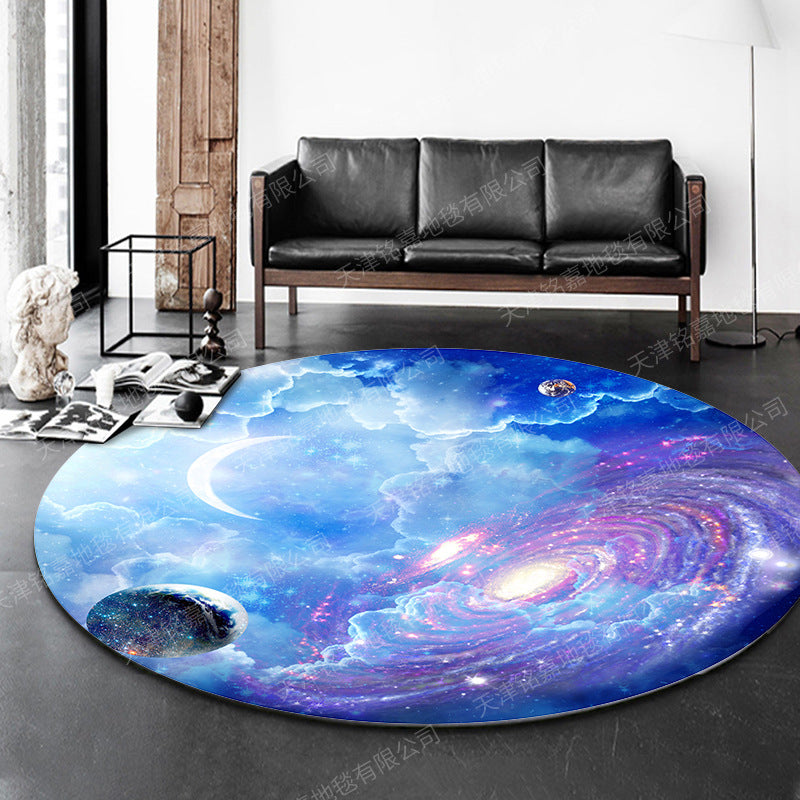 BowLift | Modern 3D Anime Pattern Carpet Multicolored Polypropylene Carpet Non-Slip Back Machine Washable Pet-Friendly Carpet for the Children's Room
