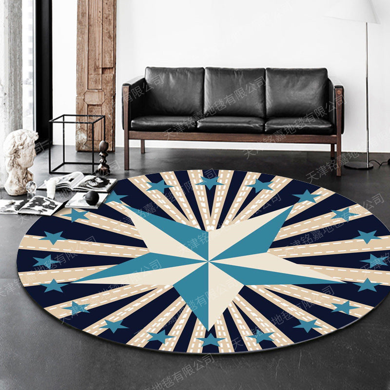 BowLift | Modern 3D Anime Pattern Carpet Multicolored Polypropylene Carpet Non-Slip Back Machine Washable Pet-Friendly Carpet for the Children's Room