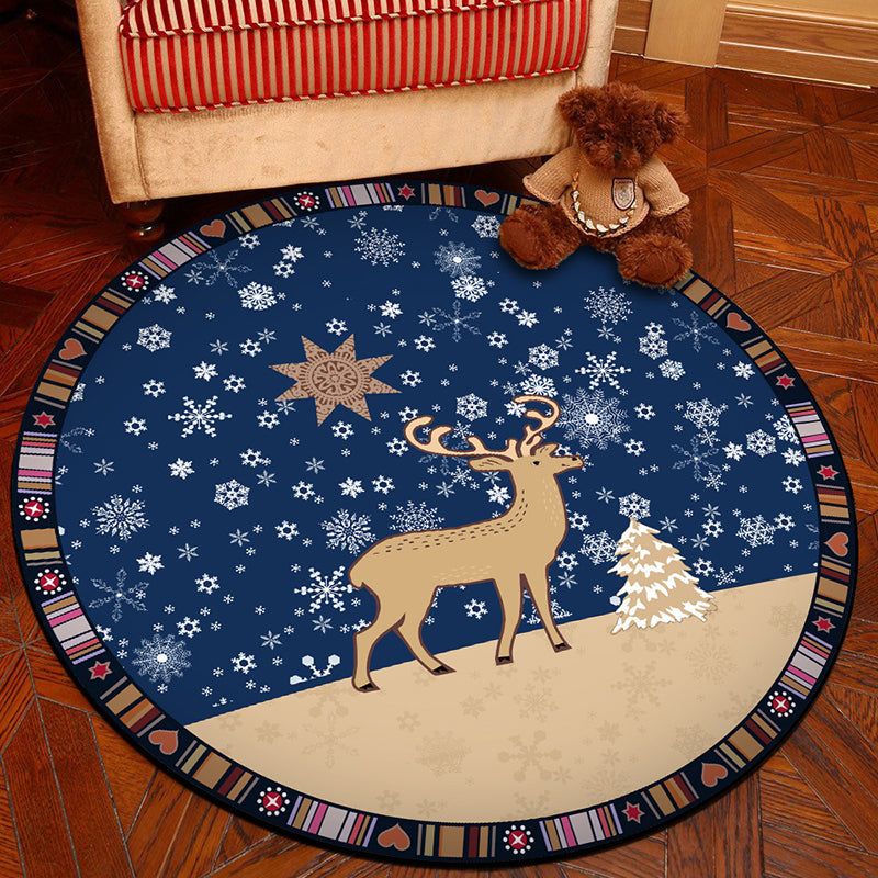 BowLift | Unique 3D Cartoon Rug Multi Color Novelty Rug Polypropylene Non-Slip Back Stain Resistant Washable Rug for Bedroom