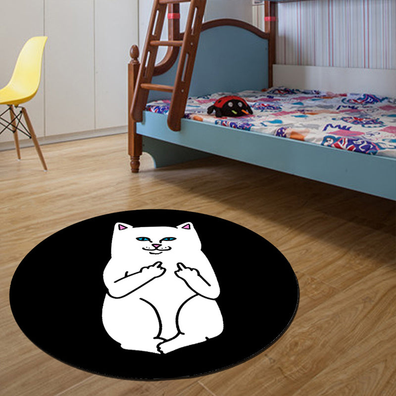 BowLift | Unique 3D Cartoon Rug Multi Color Novelty Rug Polypropylene Non-Slip Back Stain Resistant Washable Rug for Bedroom