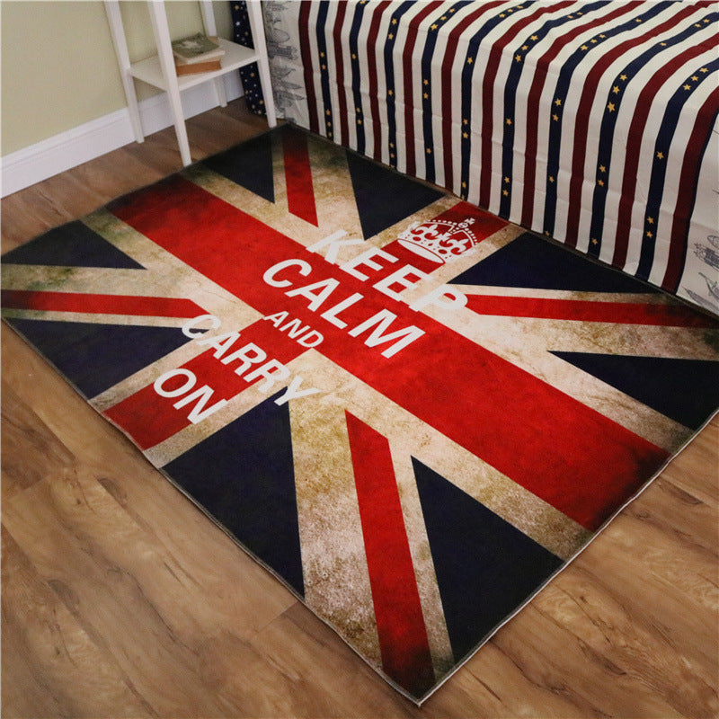 BowLift | Amazing Multicolor Natural Landscape Carpet Polyester Modern Carpet Stain Resistant Washable Non-Slip Back Carpet for Family Room