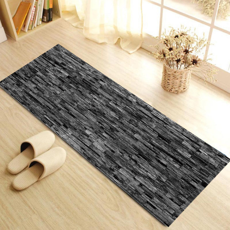 BowLift | Contemporary Patterned Runner Multi-Colored Synthetic Carpet Machine Washable Non-Slip Stain Resistant Carpet for Door