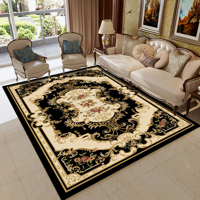 BowLift | Empire Floral Area Rug Multicolor Victorian Carpet Synthetic Stain Resistant Non-Slip Backing Pet Friendly Rug for Lounge