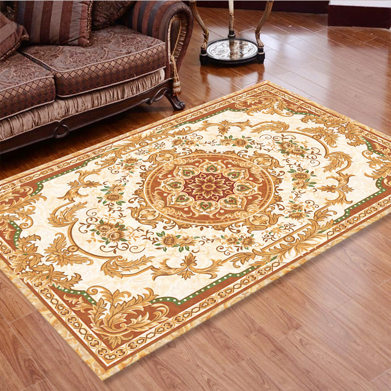 BowLift | Empire Floral Area Rug Multicolor Victorian Carpet Synthetic Stain Resistant Non-Slip Backing Pet Friendly Rug for Lounge