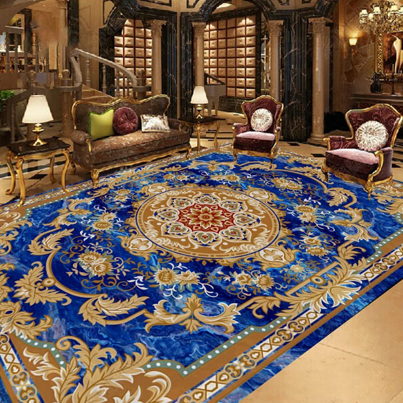 BowLift | Empire Floral Area Rug Multicolor Victorian Carpet Synthetic Stain Resistant Non-Slip Backing Pet Friendly Rug for Lounge