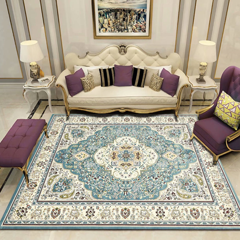 BowLift | Antique Multicolor Glam Carpet Polyester Floral Pattern Carpet Pet Friendly Stain Resistant Non-Slip Carpet for Home