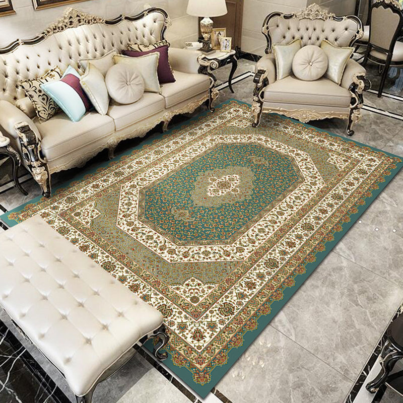 BowLift | Fancy Victoria Rug Multi-Colored Flower Rug Non-Slip Washable Pet-Friendly Rug for the Living Room