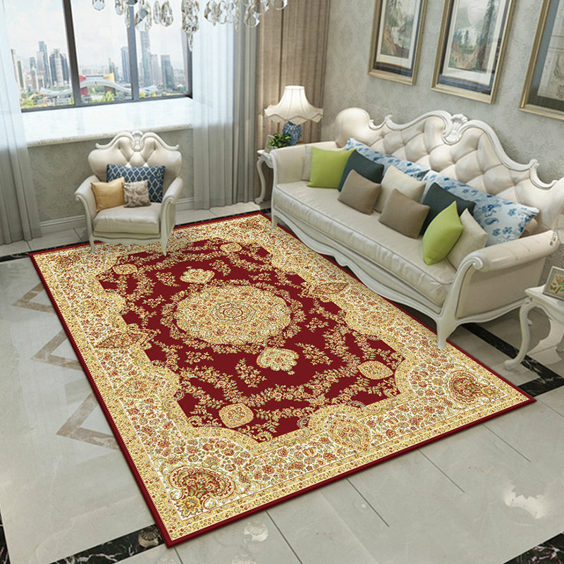 BowLift | Fancy Victoria Rug Multi-Colored Flower Rug Non-Slip Washable Pet-Friendly Rug for the Living Room