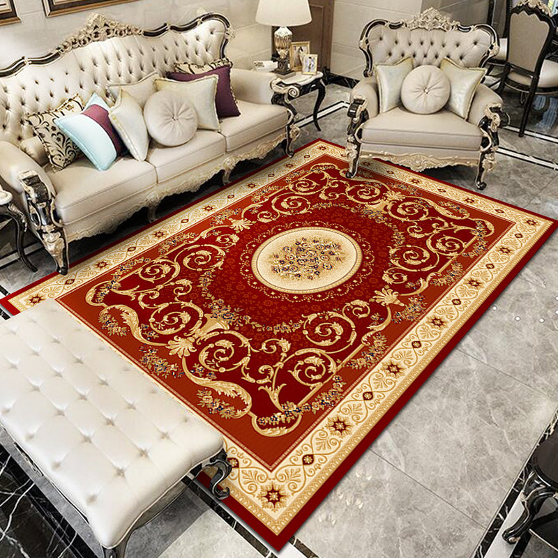 BowLift | Fancy Victoria Rug Multi-Colored Flower Rug Non-Slip Washable Pet-Friendly Rug for the Living Room