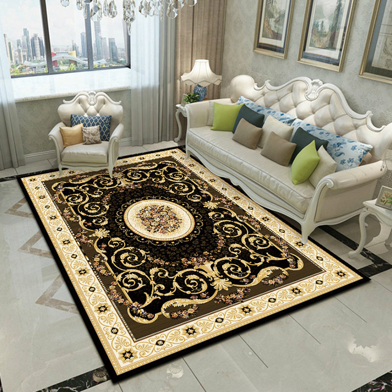 BowLift | Fancy Victoria Rug Multi-Colored Flower Rug Non-Slip Washable Pet-Friendly Rug for the Living Room