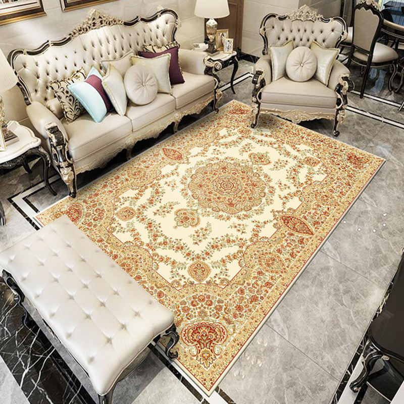 BowLift | Fancy Victoria Rug Multi-Colored Flower Rug Non-Slip Washable Pet-Friendly Rug for the Living Room