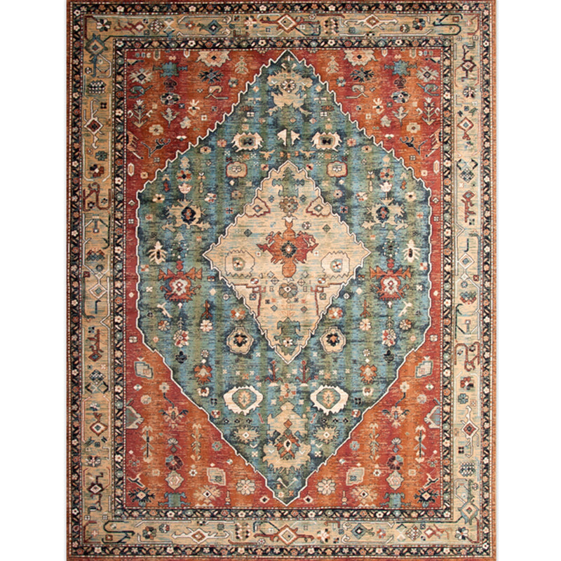 BowLift | Victoria Print Carpet Multicolored Polypropylene Carpet Non-Slip Stain Resistant Washable Indoor Carpet for Living Room