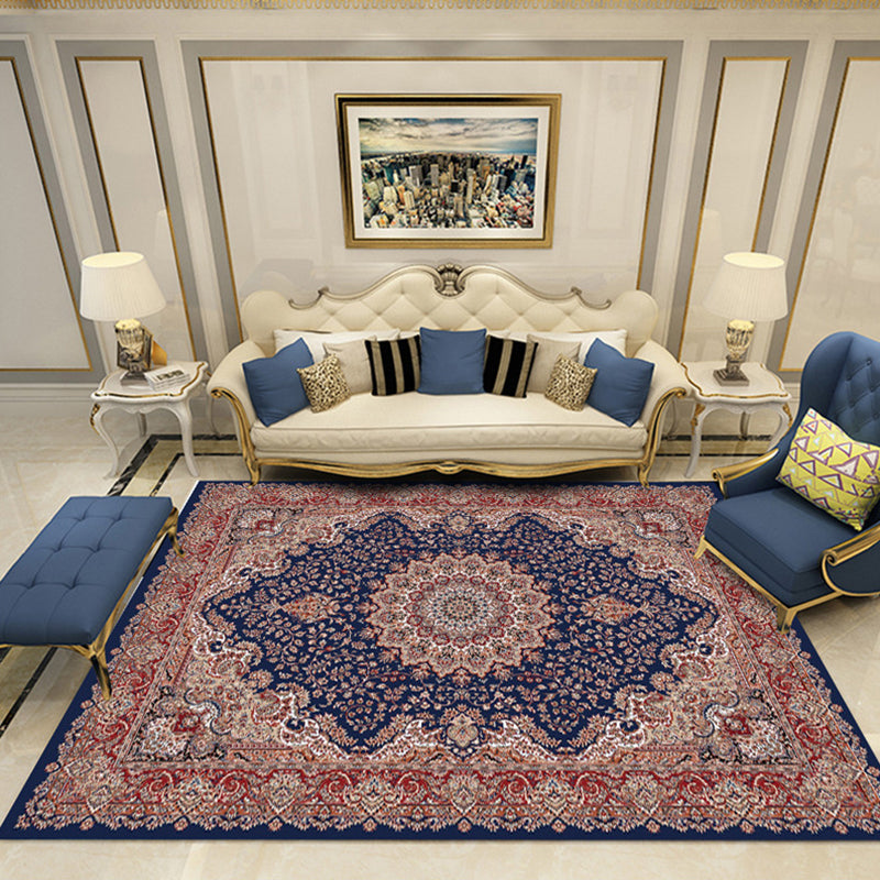 BowLift | Victoria Print Carpet Multicolored Polypropylene Carpet Non-Slip Stain Resistant Washable Indoor Carpet for Living Room