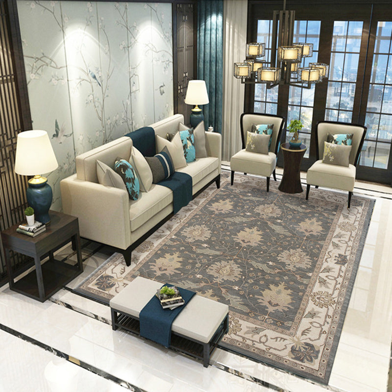 BowLift | Victoria Print Carpet Multicolored Polypropylene Carpet Non-Slip Stain Resistant Washable Indoor Carpet for Living Room