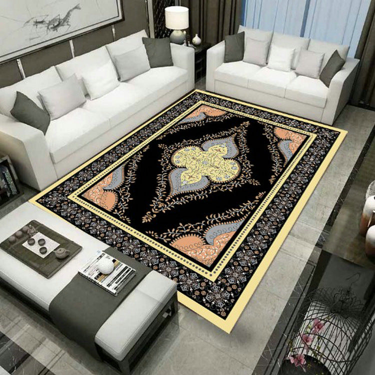 BowLift | Large Persian rug multicolored jacquard-printed rug washable non-slip backing pet-friendly rug for the living room