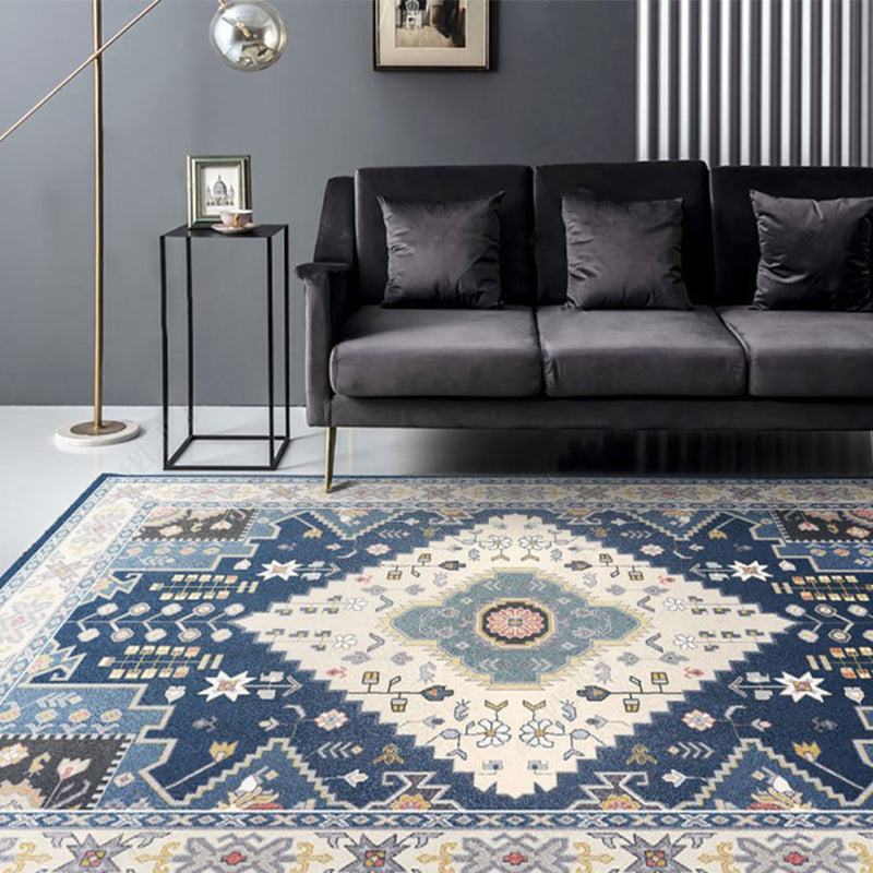 BowLift | Beautiful Moroccan Rug Multicolored symmetrical printed carpet non-slip machine washable pet-friendly rug for the room