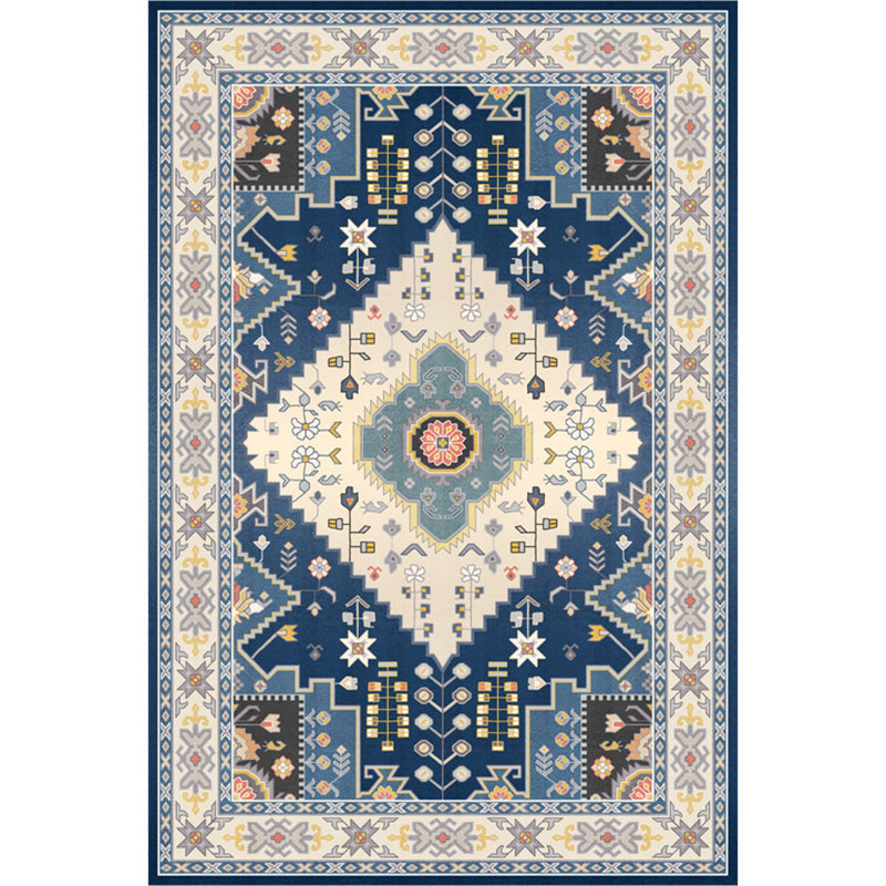 BowLift | Beautiful Moroccan Rug Multicolored symmetrical printed carpet non-slip machine washable pet-friendly rug for the room