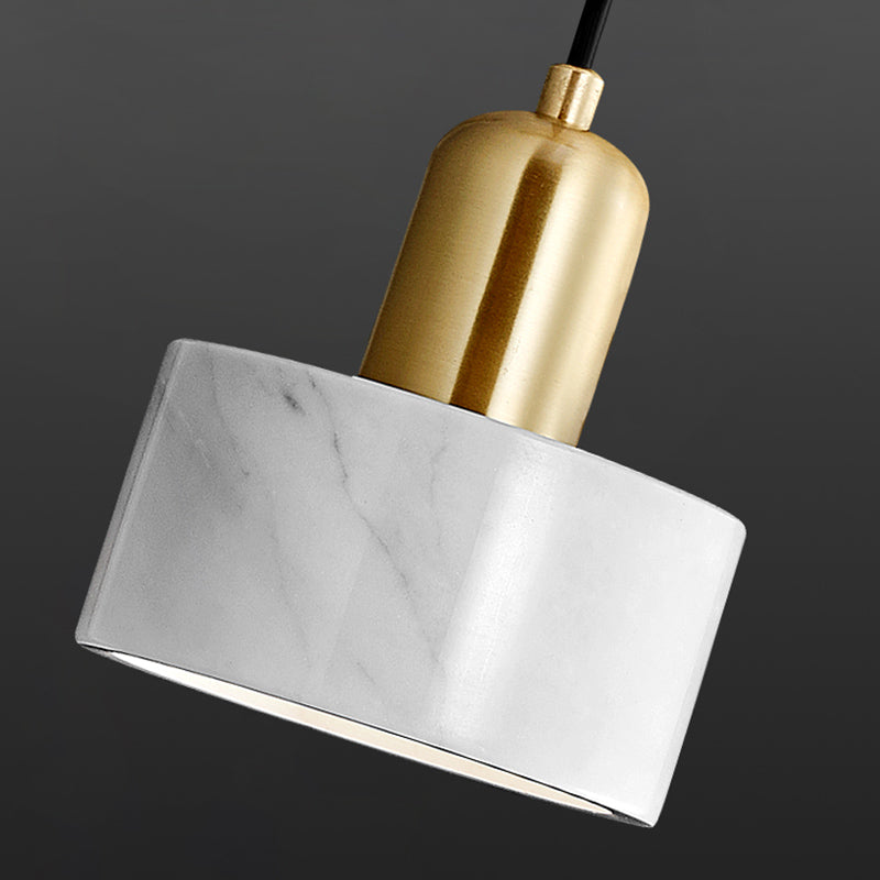 BowLift | Drum-shaped Living Room Wall-mounted Lamp Marble Simplicity LED Wall Lighting Fixture
