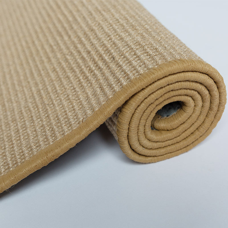 BowLift | Rustic Solid Area Rug Multi-Color Jute Rug Natural Fiber Handwoven Area Rug with Border for Living Room
