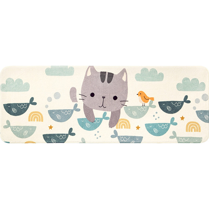 BowLift | Colorful beautiful carpet polypropylene cartoon animal pattern rug non-slip washable area rug for children's bedroom