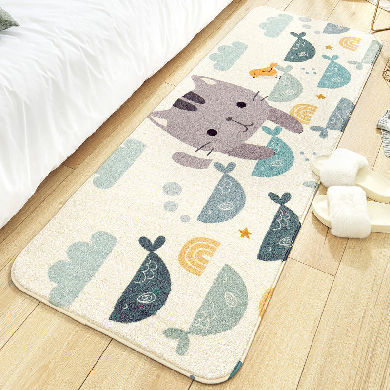 BowLift | Colorful beautiful carpet polypropylene cartoon animal pattern rug non-slip washable area rug for children's bedroom