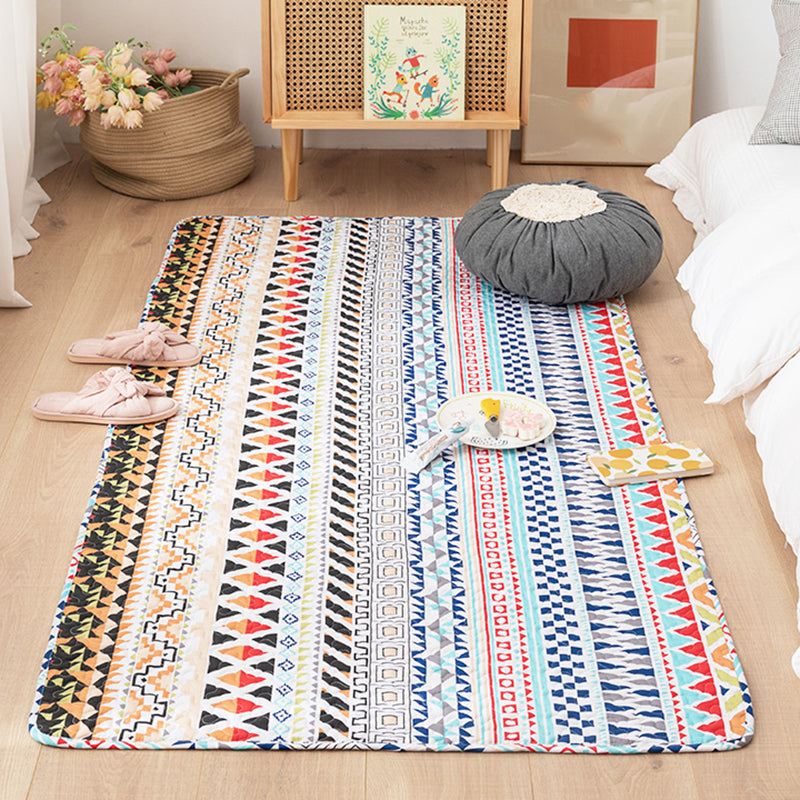 BowLift | Comfort Western Rug Multicolored Floral Printed Rug Non-Slip Pet-Friendly Rug for Room