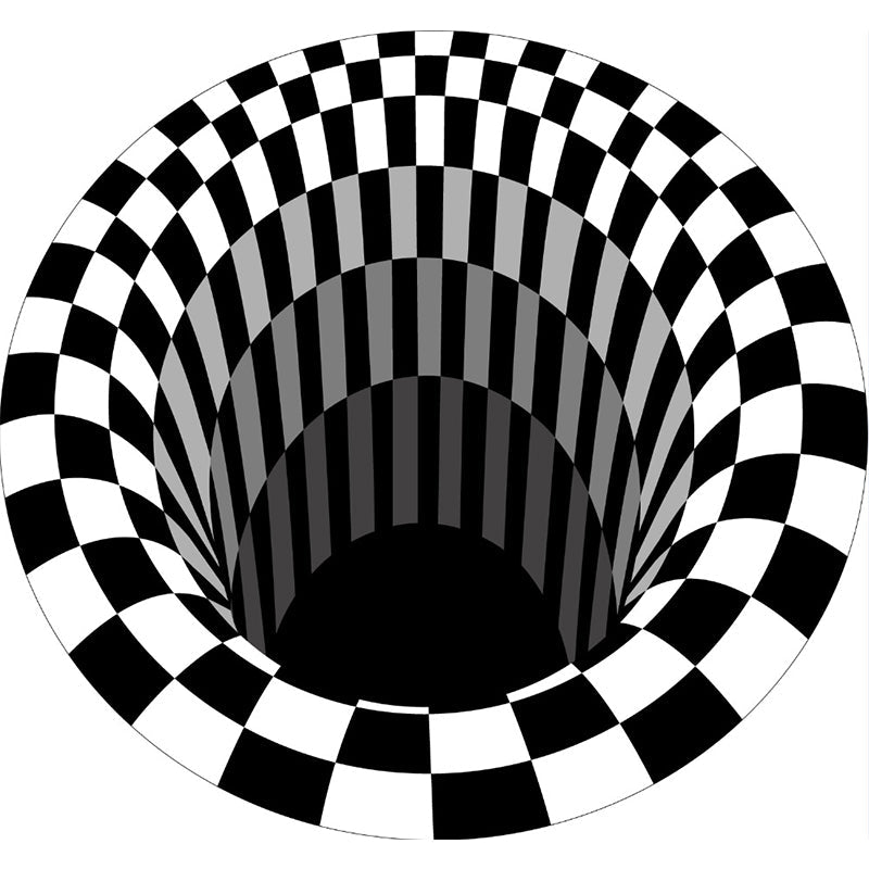 BowLift | Colorful Living Room Rug Funky 3D Geometric Rug for Indoor Use Synthetic Non-Slip Back Washable Rug