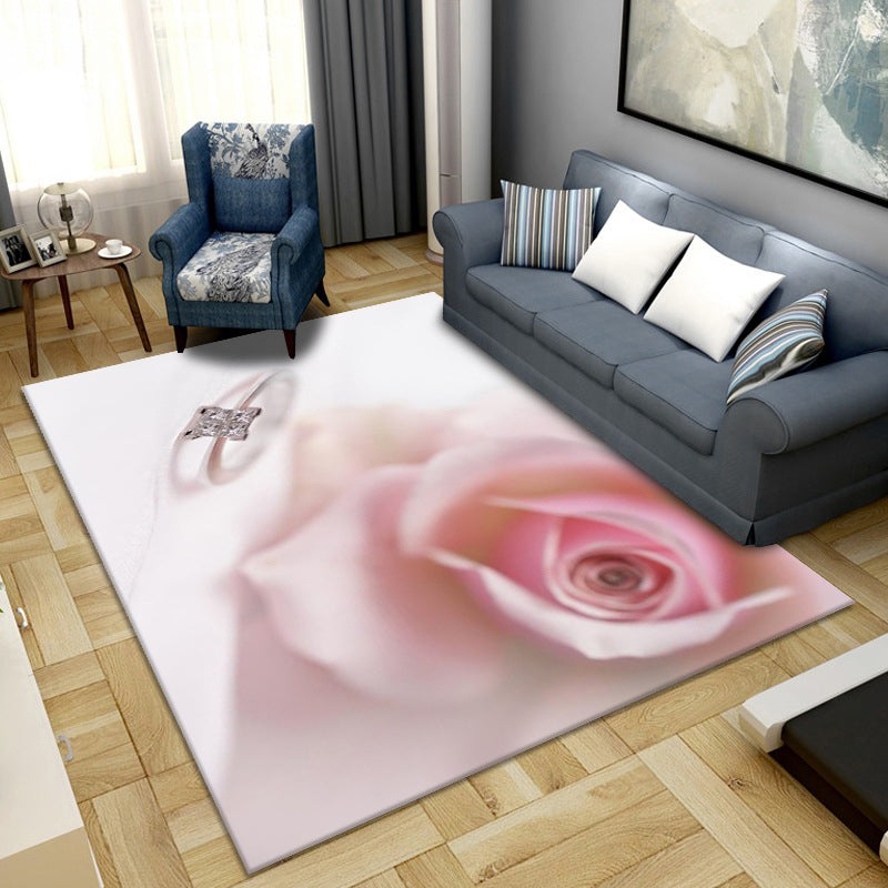 BowLift | Simple Color Block Rug Multicolored Synthetic Area Rug Non-Slip Back Washable Easy-Care Rug for the Living Room