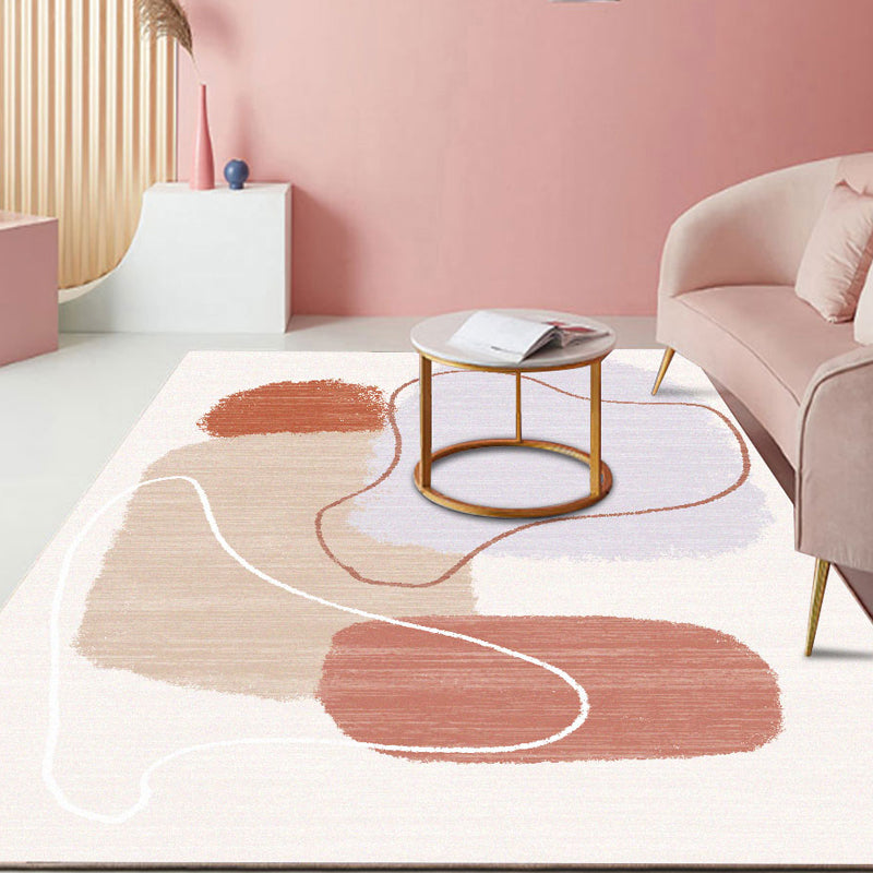 BowLift | Classic Living Room Carpet Multicolor Color Block Rug Blended Fabric Pet Friendly Easy Care Rug