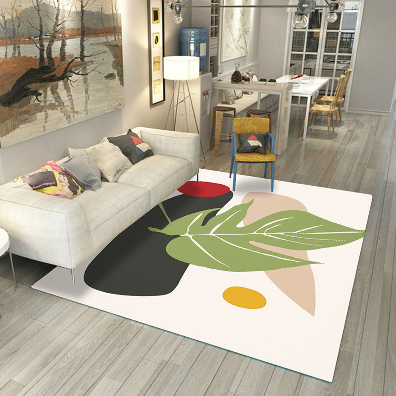 BowLift | Japanese Rug Polyester Color Broken Area Rug Non-Slip Washable Indoor Rug for Parlor