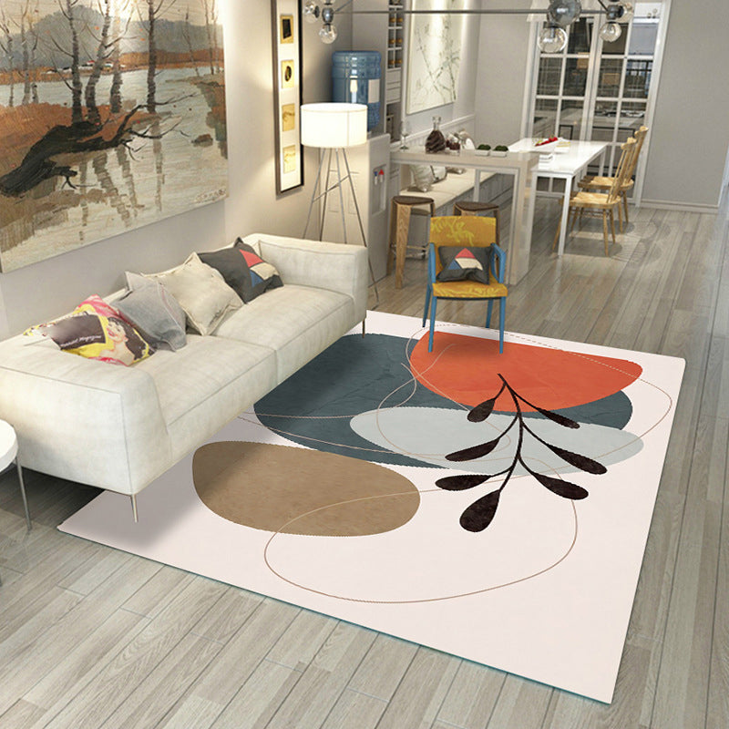 BowLift | Japanese Rug Polyester Color Broken Area Rug Non-Slip Washable Indoor Rug for Parlor