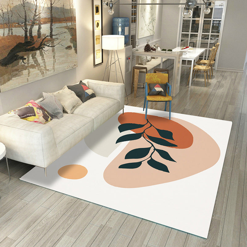 BowLift | Japanese Rug Polyester Color Broken Area Rug Non-Slip Washable Indoor Rug for Parlor