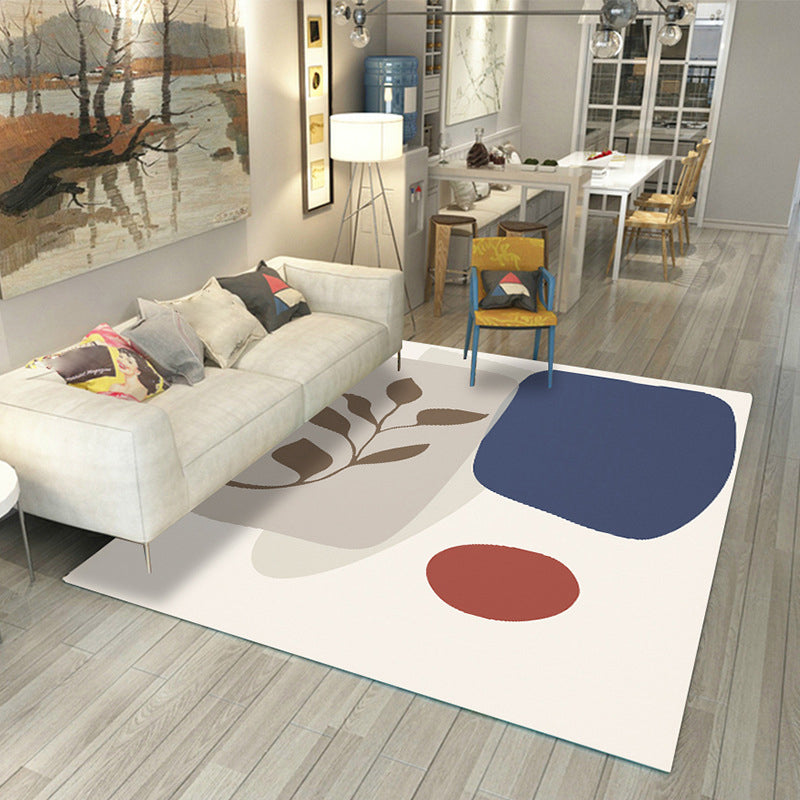 BowLift | Japanese Rug Polyester Color Broken Area Rug Non-Slip Washable Indoor Rug for Parlor