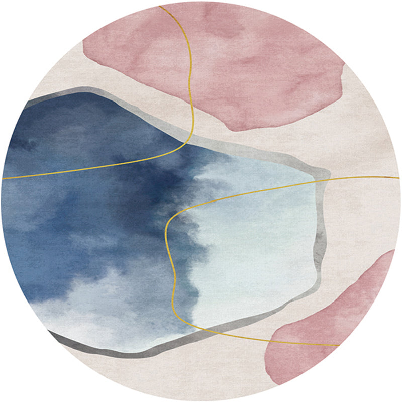 BowLift | Creative Bedroom Rug Multicolored Color Differentiated Rug Polypropylene Washable Pet Friendly Non-Slip Rug